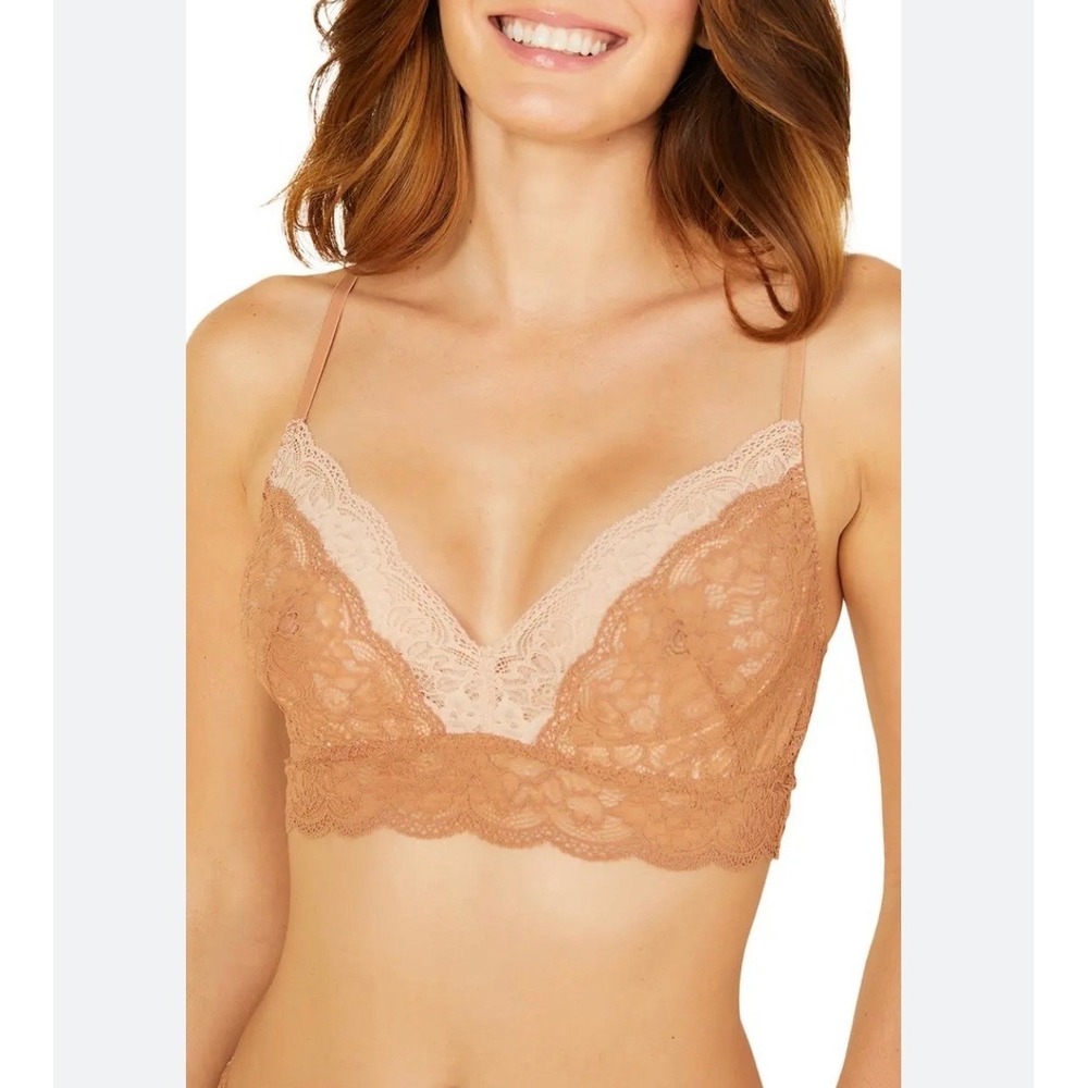 Cosabella Tosca Sweetie Bralette Tre Sette Nude Lace Wireless Bra Size XS NWT